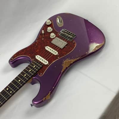 LsL Instruments Saticoy 22 Classic S Purple Sparkle Heavy Age Relic HSS - Brand New with case image 8