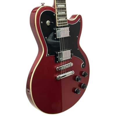 D'Angelico Premier Atlantic Electric Guitar Oxblood w/Gig Bag image 2