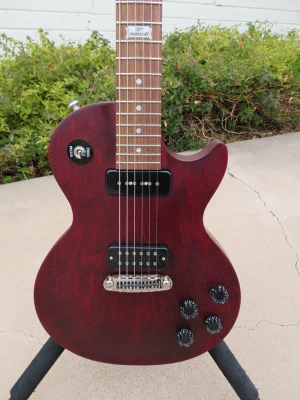 Gibson Les Paul Melody Maker 2014 Faded Cherry w/DiMarzio DP209BK, ResoMax Bridge & Orig Softcase image 1