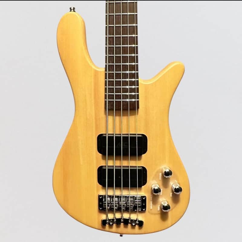 Warwick Rockbass Streamer Standard 5-String Electric Bass Guitar - Natural image 1