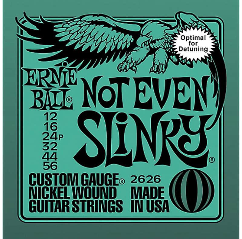 Ernie Ball 2626 Not Even Slinky Nickel Wound Electric Guitar Strings - 12 PACK image 1