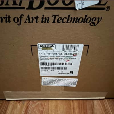 Mesa Boogie 1x12 Thiele Cabinet - Black w/ Vintage 30 Speaker (Mesa Logo) image 7