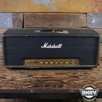 1973 Marshall JMP 1959 Super Lead 2-Channel 100-Watt Guitar Amp Head 1967 - 1975 - Black image 2