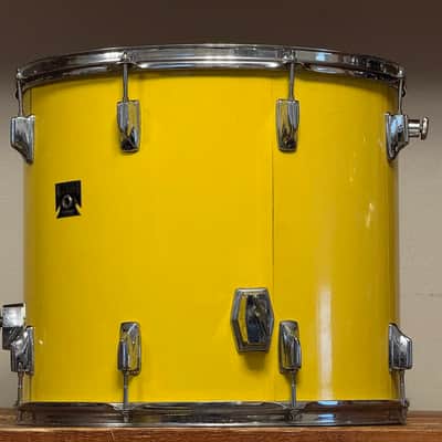 1970's Tama 18" Imperialstar Floor Tom W Re-Rings 16x18 Yellow image 2