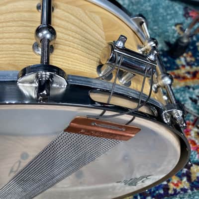 Angel - 14x5.5" Snare Drum Segmented Block Alder Wood Shell 2019 - Clear Oil Finish image 22