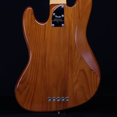 Fender American Professional II Jazz Bass V, Maple FB, Roasted Pine image 3