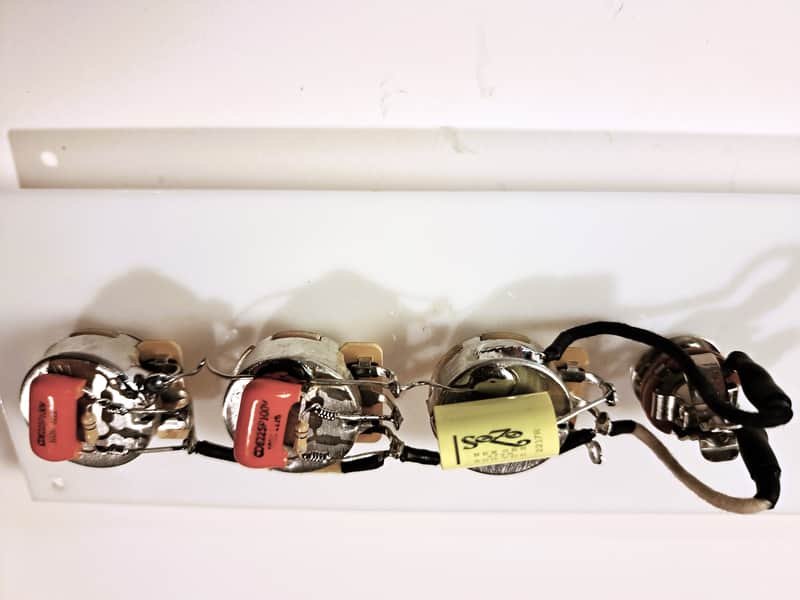 Jazz/PJ Bass Electric Guitar Wiring Harness w/SoZo Capacitor - Free USA Shipping image 1