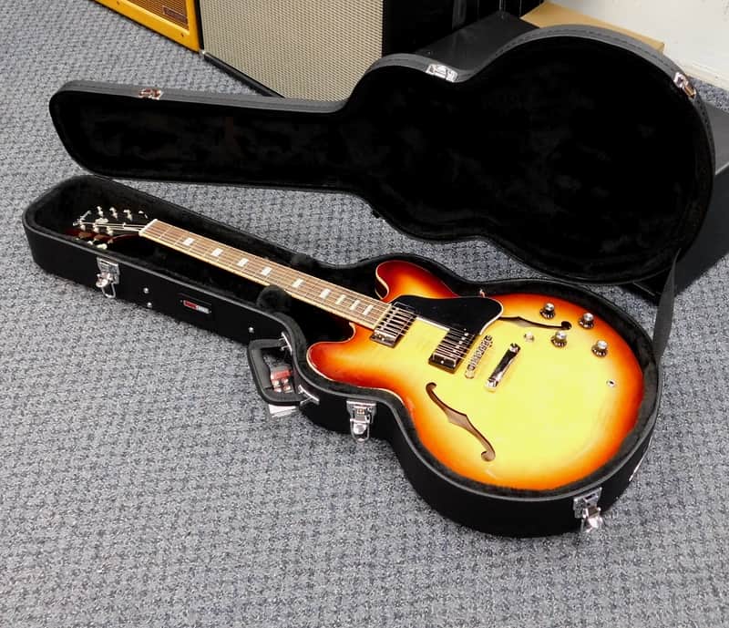 2025 Epiphone ES-335 Figured Semi-Hollowbody w/ Case! Raspberry Tea Burst! VERY NICE!!! image 1