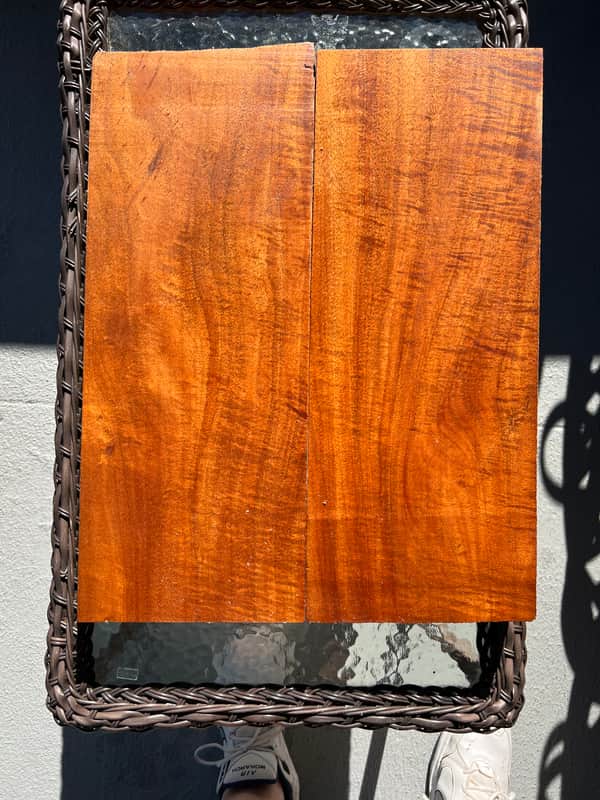 Hawaiian Koa Body Blank Halves Nice Figuring image 1