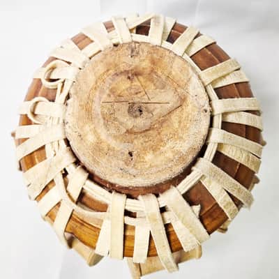 Unknown Steel and Wood Handmade Tabla Set Unknown - Wood and Steel image 4