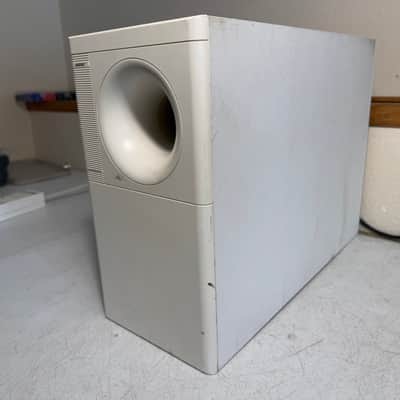 Bose Acoustimass 7 Subwoofer Base Unit White Bass Home Theater Vintage Audio image 3