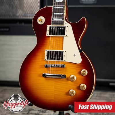 Epiphone 1959 Les Paul Standard Reissue Electric Guitar - Deep Cherry Sunburst with Hardshell Case image 1