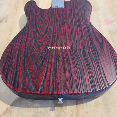 FENDER LMITED EDITION SANDBLASTED TELECASTER ELECTRIC GUITAR CRIMSON RED FINISH W/CASE image 12