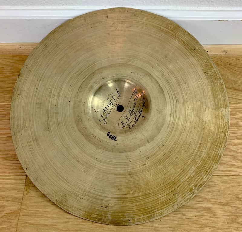 Zildjian 14" Turkish K Constantinople Thin Hi-Hat Crash Cymbal 1920s-30s 782g image 1