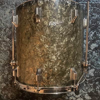 Rogers 16" x 16" Holiday Floor Tom 1957 - Black Diamond Pearl image 19