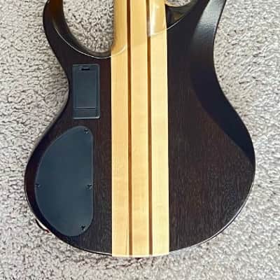 Mint Ibanez Model BTB745NTL 5-String Electric Bass Guitar, Low Gloss Natural Finish image 2