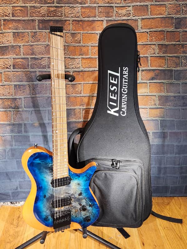 Kiesel Zeus 6 Multiscale Blue Burst w/ Original Gig Bag Absolutely Amazing Instrument image 1