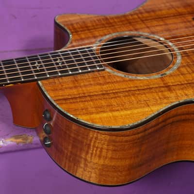 2006 Taylor K14ce Koa Jumbo Cutaway Guitar (VIDEO! Fresh Work, Ready) image 10