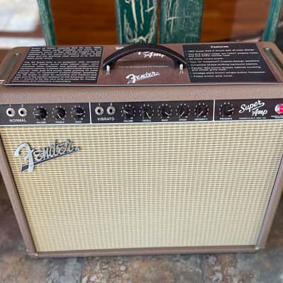 Fender '62 Super Guitar Amplifier Amp Reissue 2-Channel 40 Watt 2x10" Tweed 40w image 9