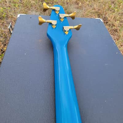 Vintage BC Rich NJ Series Bass Guitar 80s, 90s Blue With Original Hard Case Plays EXC+ 8.5LBS image 12
