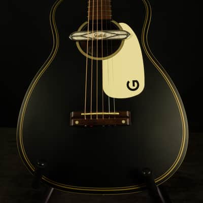 Gretsch G9520E Gin Rickey Black Parlor Guitar w/Rare Road Runner HSC | Sweet Blues & Jazz Tone image 3