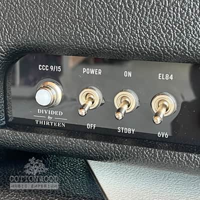 Divided by 13 CCC 9/15 Head - Black Bronco Tolex / Cream V image 2