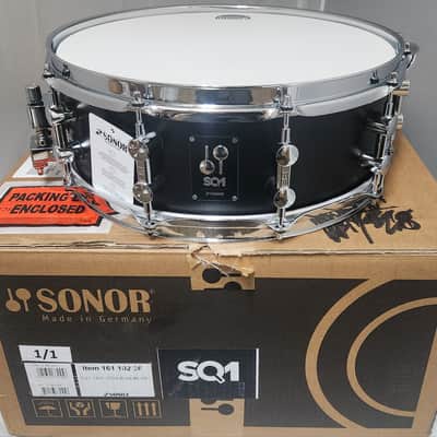 Sonor SQ1 *Discontinued/NEW* 14x5" GT Black Birch Kit Snare Drum | Worldwide Shipping | Authorized Dealer image 1