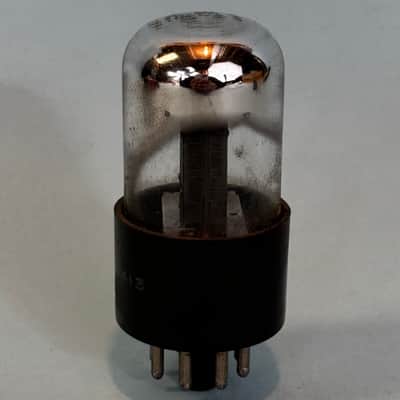 1954 Sylvania 6SN7GTA Vintage Black Plate Chrome Top Tube! T546 image 3
