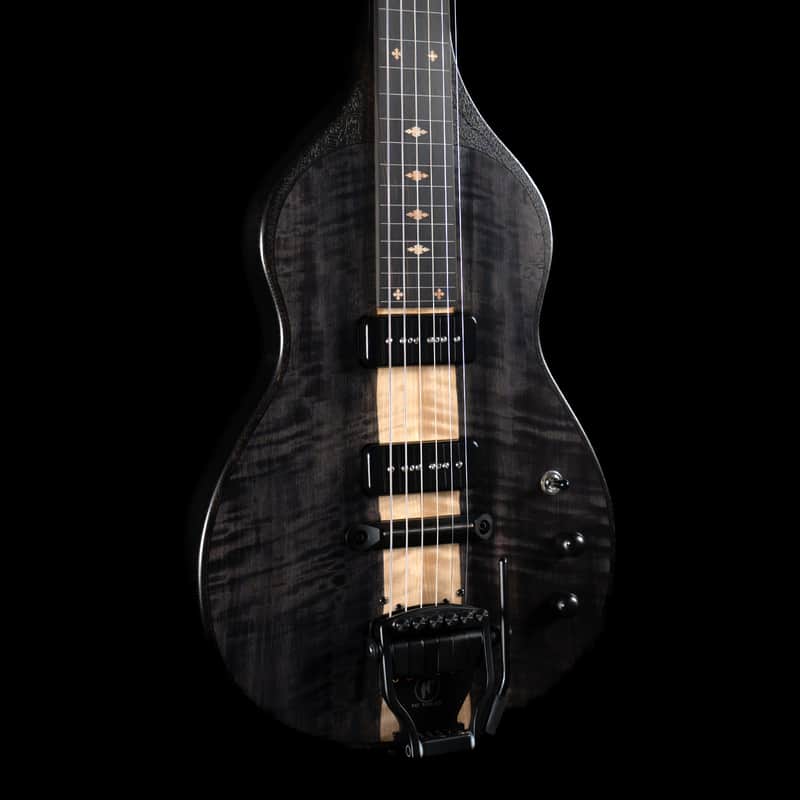 Beard Trailhead Square Neck Lap Steel, Maple, Black Ice, Hipshot Doubleshot Installed - NEW image 1