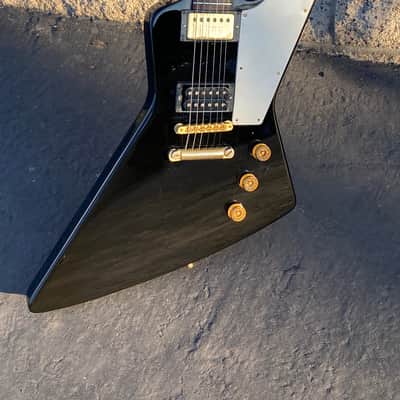 1976 Gibson Explorer Vintage Electric Guitar First Edition Black image 2