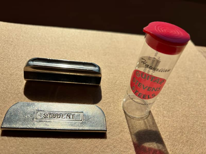 Two Vintage Guitar Steel Slides 1950's - 60's image 1