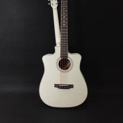 Busuyi Guitar 4 String Bass 6 String Lead Acoustic, Travel Acoustic Guitar with  Hard Case image 1