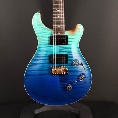 PRS Wood Library Custom 24 Piezo 10-Top Blue Fade #067 image 2