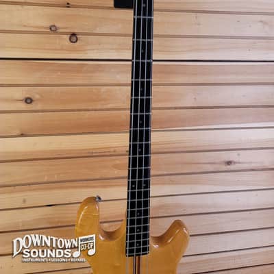 ALUMINUM NECK Early 80s Kramer DMZ-4000 Electric Bass with Kramer Hard Case - Natural, 9lbs 12oz image 6