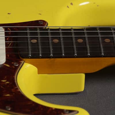Fender Custom Shop Stratocaster 1963 Heavy Relic Graffity Yellow Tortoise Pickguard image 17