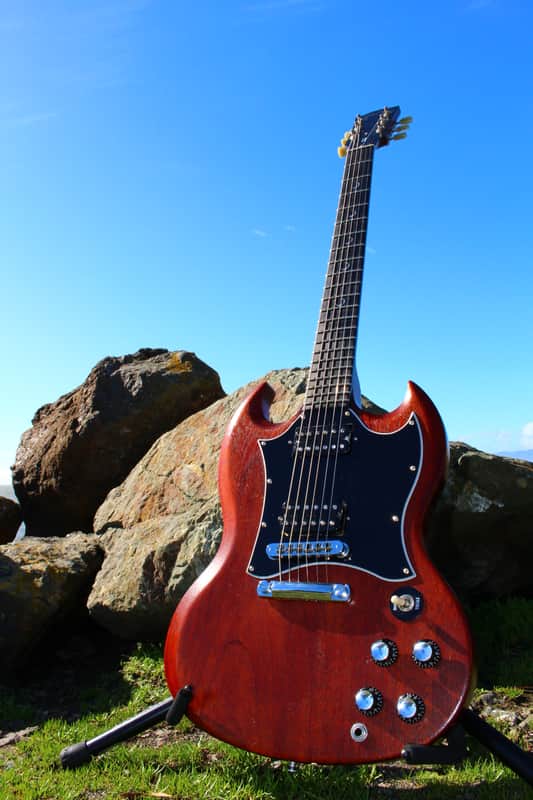 Gibson SG Faded Crescent Moon Inlays 2002 | Reverb