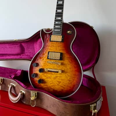 Gibson Les Paul Custom 2014 - Quilt Top - Bourbon Burst LEFT image 13