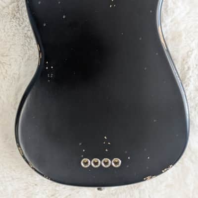 Fender JMJ Road-Worn 4-String Electric Mustang Bass Guitar w/Bag, Black Finish image 4