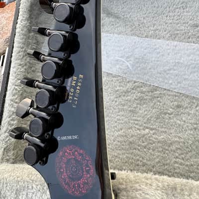 ESP E-II Arrow-7 Baby Metal 2017 - 2018 - Black with Red Bevels image 6