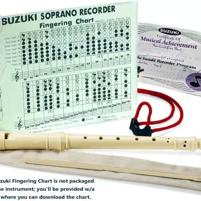 High-precision made standard soprano recorder w/ bag & accesories - "Unbreakable" resin superior specifications 1-pc student recorder outfit! image 1