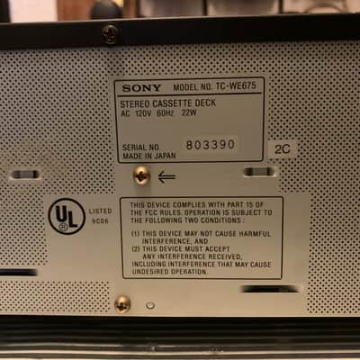 Sony TC-WE675 Black image 8