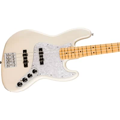 Fender Player II Modified Jazz Bass MN Olympic Pearl - 4-String Electric Bass image 4