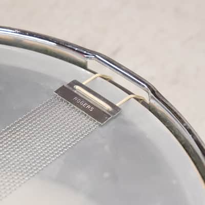 Rogers 5x14" Luxor Snare Drum Vintage 1960's Blue Sparkle Cleveland image 12