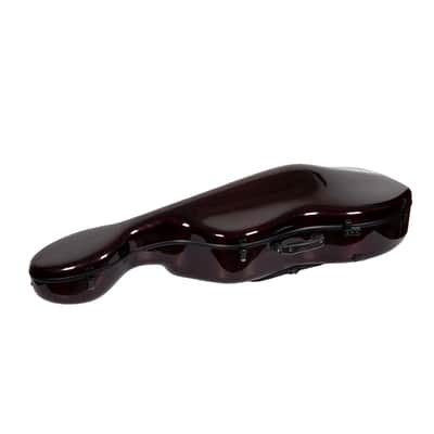 Crossrock 100% Carbon Fiber Case fits 4/4 Full-Size Cello, 7 Lb Lightweight - Red image 2