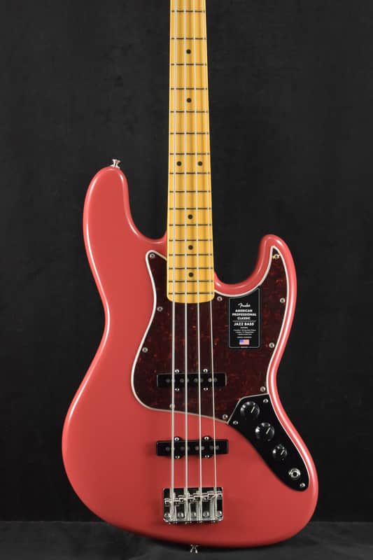 Mint Fender American Professional Classic Jazz Bass Faded Dakota Red Maple Fingerboard image 1
