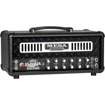 Mesa Boogie Badlander 25 All Tube Guitar Amp Head, Black Bronco, Black Diamond Plate image 3