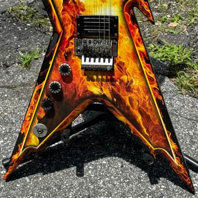 2008 Dean Dimebag Darrell Signature Razorback Explosion Left Handed W/OHSC Dime Pantera Lefty image 3