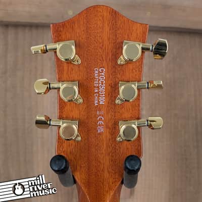 Gretsch Electromatic LTD Flame Okoume Broadkaster Jr. Single-Cut – Roundup Orange – Bigsby – Bone Nut – Includes Hard Case – Used Excellent image 6