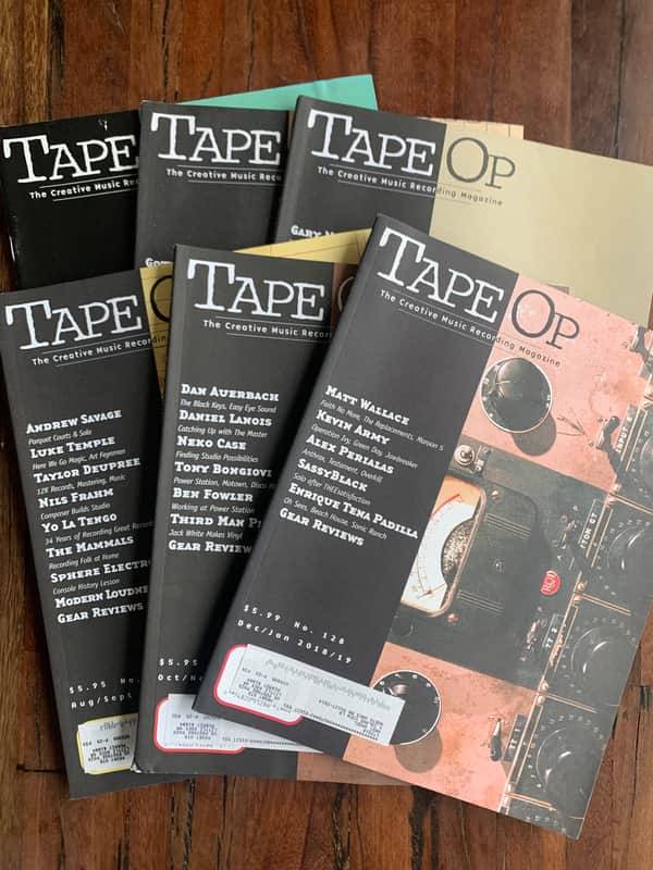 Tape Op Magazine 6 Back Issues 2018 #123, 124, 125, 126, 127, 128 image 1