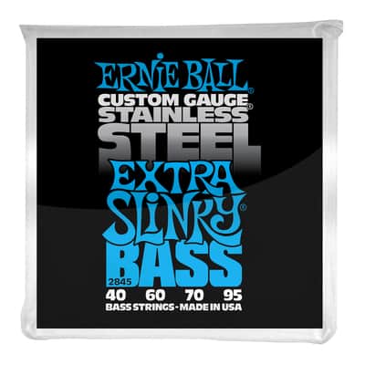 Ernie Ball 2845 Extra Slinky Stainless Steel Electric Bass Strings (40 - 95)